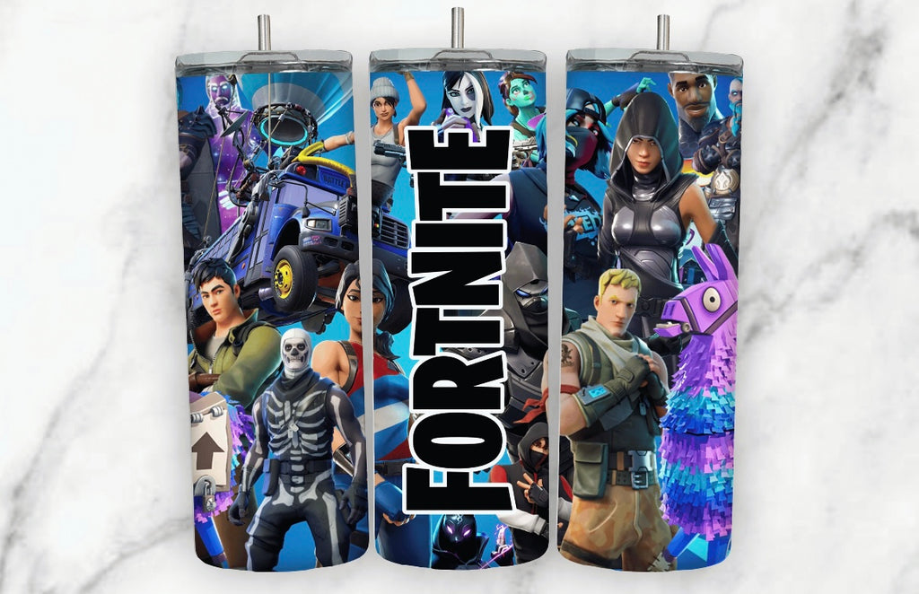 FORTNITE (CUSTOM MADE TUMBLER) Butterfly Kissed Creations