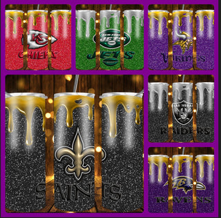 CUSTOM NFL TUMBLERS (choose your team)