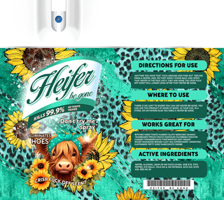 HEIFER (FULLY MADE TUMBLER WITH SUBLIMATION)