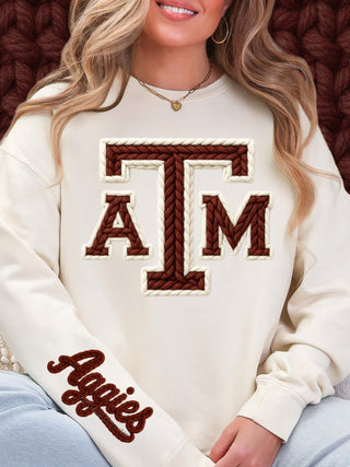 COLLEGE FAUX CROCHET