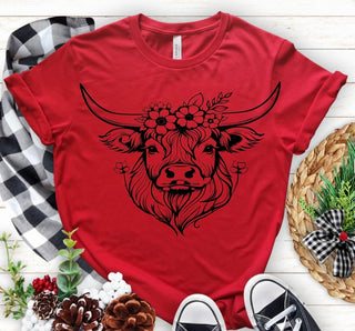 COW FACE FLORAL(SCREEN PRINT)