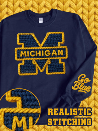 COLLEGE FAUX CROCHET