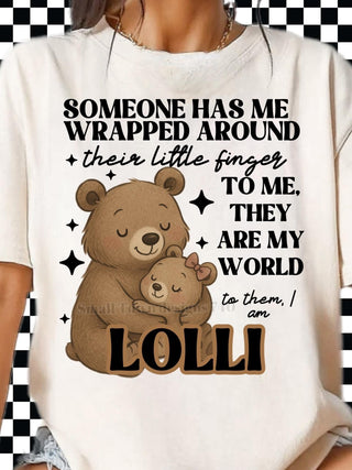 SOMEONE HAS ME WRAPPED (choose name)