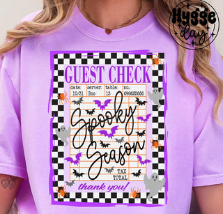 GUEST CHECK