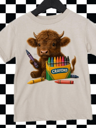 COW WITH CRAYONS