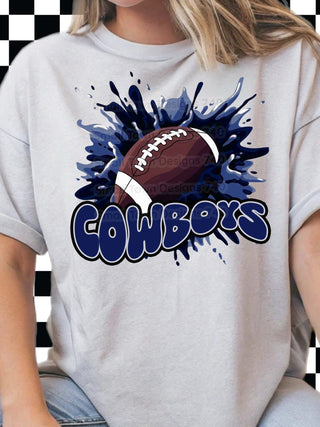 FOOTBALL SPLATTER (choose team, all teams NFL available)