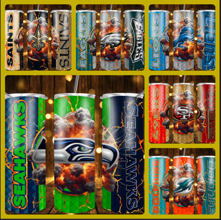 CUSTOM NFL TUMBLERS (choose your team)