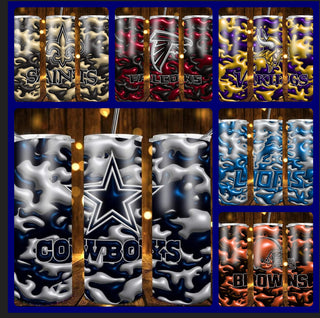 CUSTOM NFL TUMBLERS (choose your team)