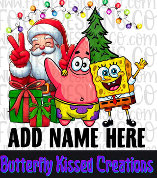 CHRISTMAS SPONGEBOB (if you want a name put it in design choice)