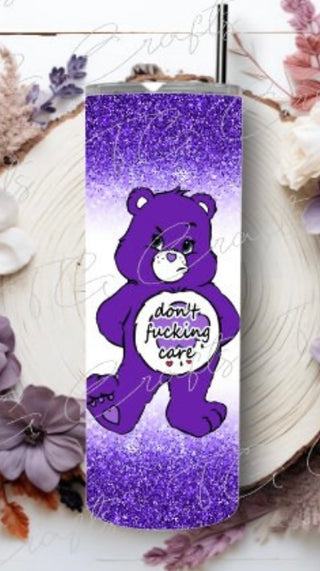 CARE BEARS  DONT'T F'ING CARE (TUMBLER)