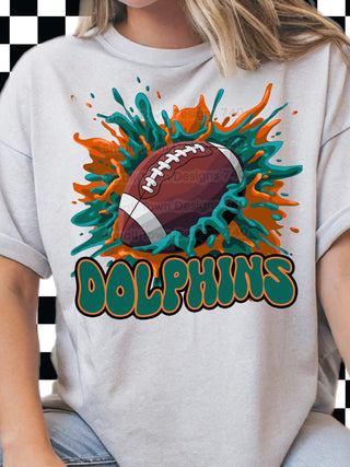 FOOTBALL SPLATTER (choose team, all teams NFL available)