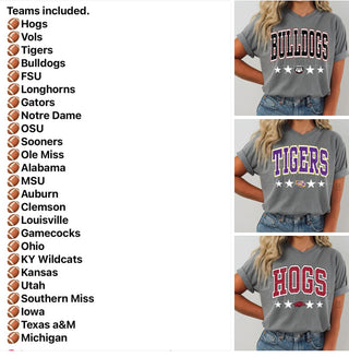 PICK YOUR FOOTBALL TEAM COLLEGE (be sure to put the team name you want)