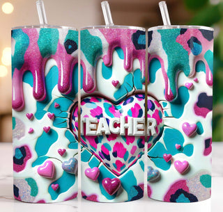 TEACHER HEART (TUMBLER)