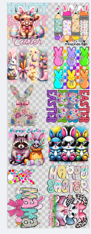 EASTER GANG SHEET 22x60