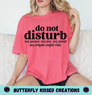 DO NOT DISTURB (SCREEN PRINT)