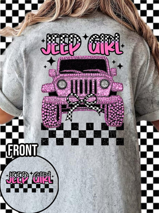 JEEP GIRL (choose purple pink or green)