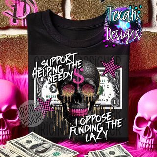 I SUPPORT HELPING THE NEEDY