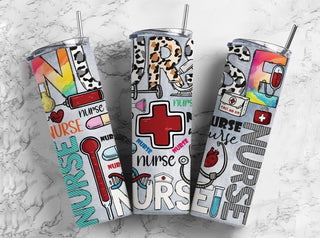 NURSE  (FULLY MADE TUMBLER WITH SUBLIMATION)