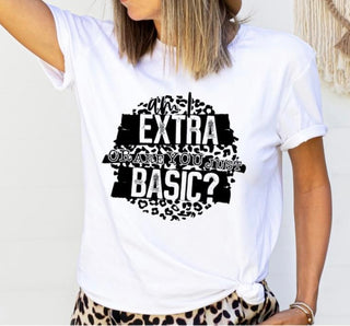 EXTRA OR ARE YOU JUST BASIC  (SCREEN PRINT)