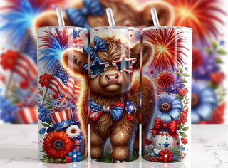 PATRIOTIC HEIFER  (TUMBLER)